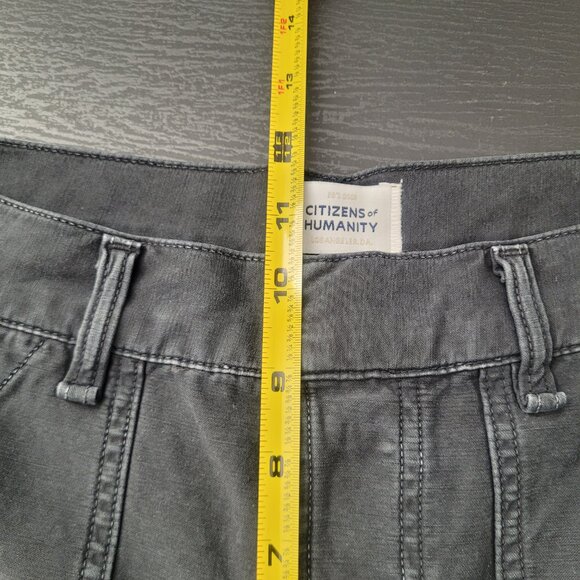 Citizens of Humanity Womens Leah Cotton Tapered Cargo Pants Black Size 26 - Picture 12 of 13